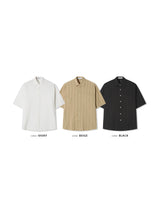 シースルーネット半袖シャツ 3COLOR