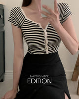 [MADE] Nuff Square Short Sleeve Cardigan