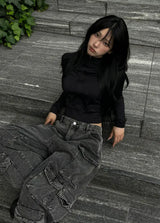 Featherweight Longline Carpenter Wide Denim