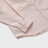 ベーシックロゴワンポケットオックスフォードストライプシャツ／オレンジ [Unisex]