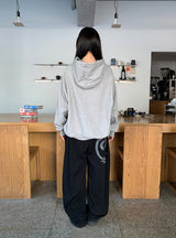 Kusaki Check Button Hoodie