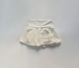 Heimin low-waist fur skirt (ivory)