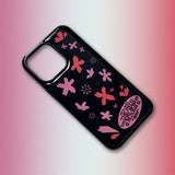 Flower Blooms Epoxy Phone Case (Pink-BK)