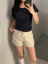 Nathan belt shorts