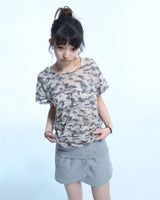 カモスラッシュアイレットTシャツ