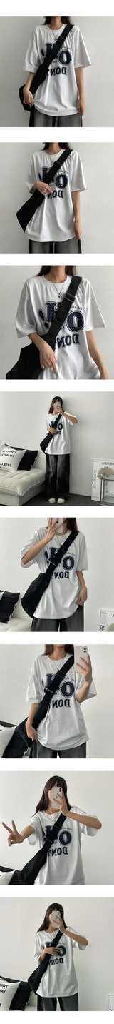 Edet lettering short-sleeved T-shirt