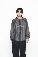 25SS STRIPE FOOTBALL JERSEY BLACK