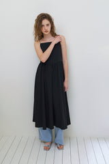 Summer tie dress_black
