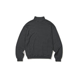 Jersey stripe turtleneck / Charcoal