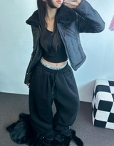 SLIM RIDER SHEEP CROPPED SHORT HIP PADDING 🖤🩶2COLOR