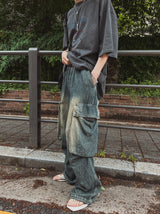 サマークールカーゴバンディングデニムパンツ (6 color)