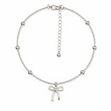 silver ribbon necklace