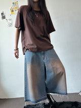 アンブルベーシックUネックオーバーサイズTシャツ 5カラー