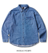 26SS★ スラブウォッシュ加工デニムシャツ