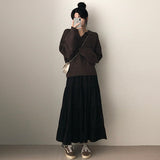 U-erse Strap Kang Long Skirt