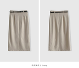 Lavin Simple Slit Long Skirt / 4 colors