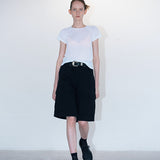Like ribbed tee white