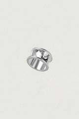 [925SILVER] STARRY CREAM STAR PATTER RING