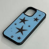 stars case (blue brown) 