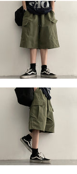 Rossi Nylon Bermuda Half Cargo Shorts
