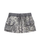 bd leopard skirt (grey)