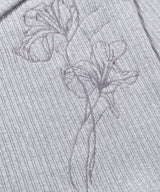 UNBALANCED OFF-SHOULDER TOP_Melange Gray