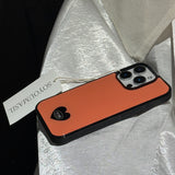 Peach Mood Heart epoxy bumper case