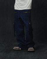 Moldy Versatile Zipper Pants/Blue