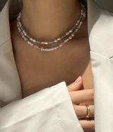 【MADE】Snowflake - Waterproof Glass Beads Necklace
