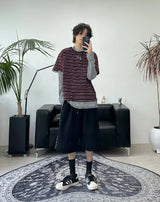 エーダーストライプ半袖Tシャツ