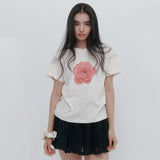 Basic Rose T-shirt (Cream)