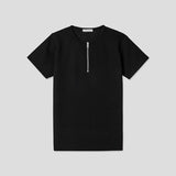 ASCLO バレルジップリブ半袖Tシャツ (2color)