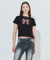 Paisley Ribbon T-shirt_Black