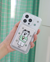 (SET)スターアイスクリーム マグセーフ ジェリーハード スマートフォンケース + マグセーフ カードウォレット(silver)
