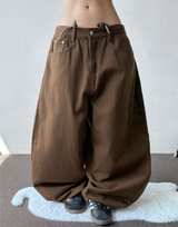Kari Back Pocket Balloon Cotton Pants 3color