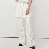 LAYERED SKIRT PANTS_CHARCOAL