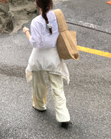 サマーツーウェイパンツ、クリームベージュ