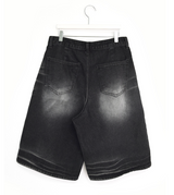 (UNISEX)ミッドナイトブラックバミューダショーツ