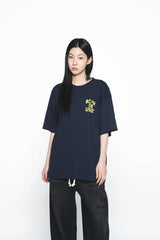 25SS インクスタンプロゴショートスリーブTシャツ ダークネイビー