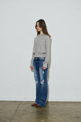 イングランドフードジップアップ (grey)