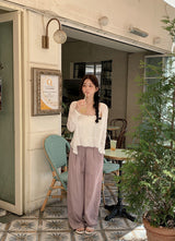 #Classic Summer Wide Banding Pants (4color)