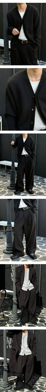 [F/W] Wool dart wide slacks(3color)