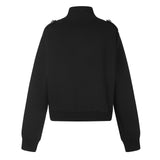 Evelis Military Button Zip-Up
