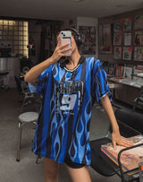 チェイスフットボールカラー半袖Tシャツ