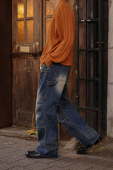 RETRO DART DENIM PANTS