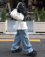 リボンフリルミニスカート