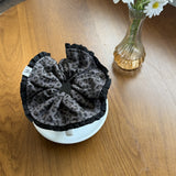 scrunchie corduroy leopard_grey(B)
