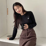 STITCH ROUND LONG SLEEVE T-SHIRT