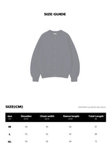 [Unisex] RÉSERVE BUTTON OVER FIT CARDIGAN [NAVY]