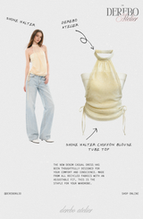 Shine halter chiffon blouse tube top